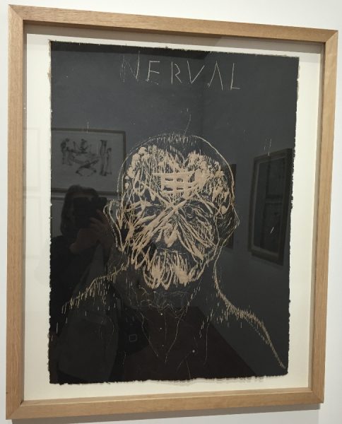Nerval, série 12 Lletraferits (Blessés des lettres), 2015, gravure sur bois, 75x57 cm